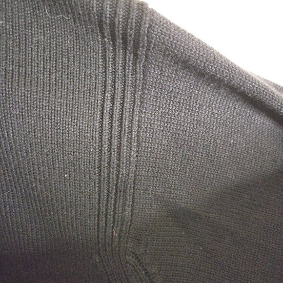 Lululemon Black Ribbed Shoulder Cashmere Blend Sweater Size L - Picture 4 of 5